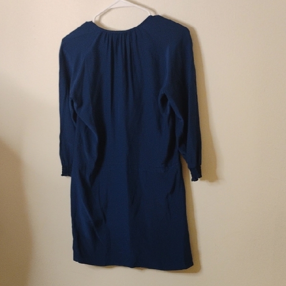 Amanda Uprichard Deep Blue Long Sleeve Dress - Picture 8 of 8